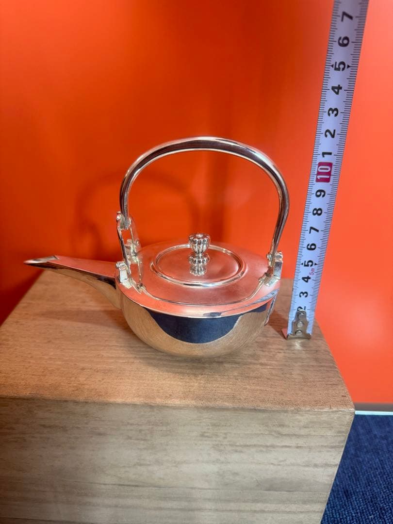 2043 銀製　急須 ティーポット 茶道具 茶器　美品