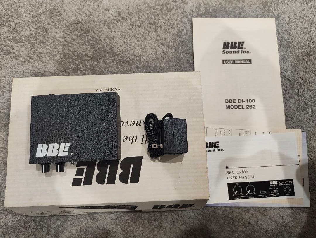 BBE DI-100 アクティブDI + ソニックマキシマイザー