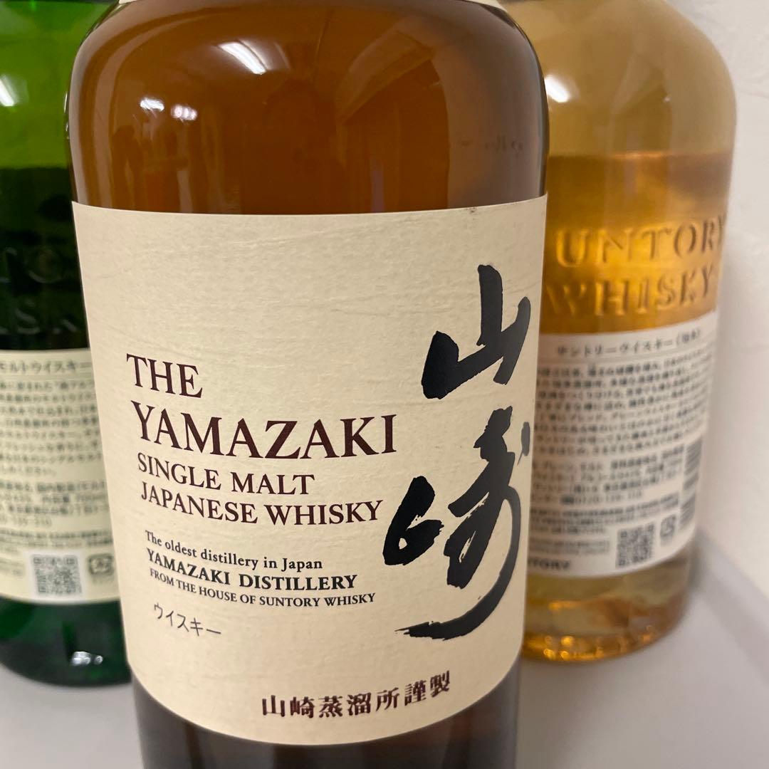 モルトウイスキー 3本セット　山崎　白州　知多