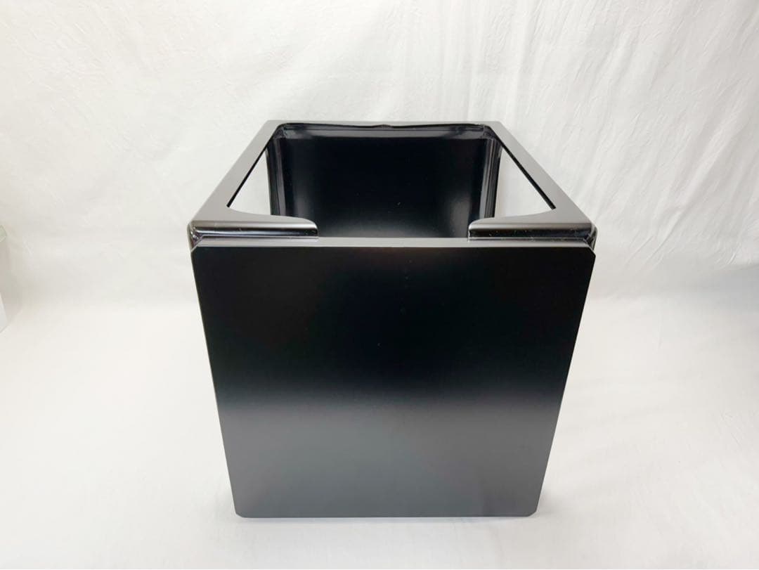 ほぼ未使用 茶道具 塗師 浄白造 木製黒真塗 高麗卓 水指棚 共箱