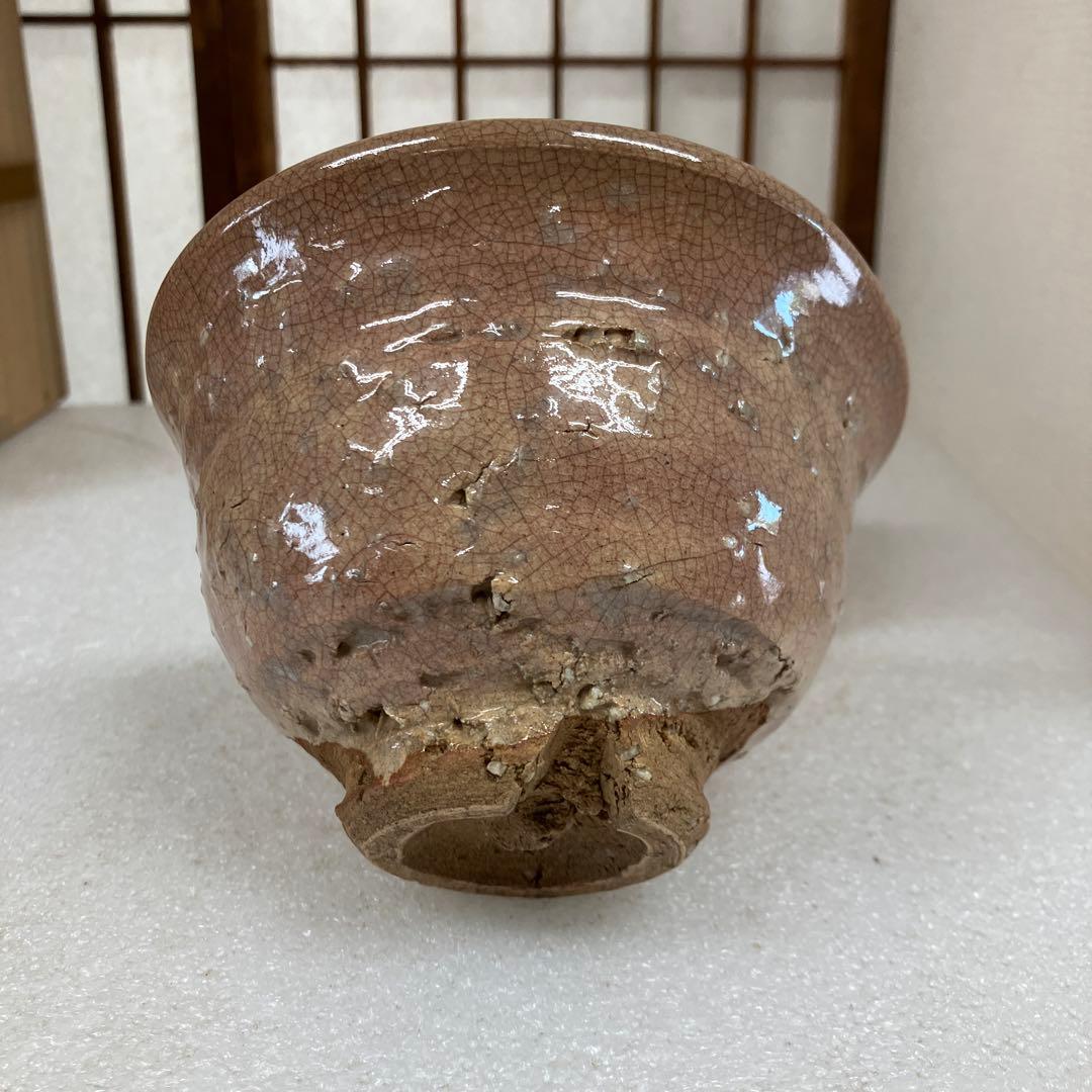 骨董　茶道具　萩焼茶碗　銘　「曙ト号ス」共箱　半古斎　蓋書　N256HGC