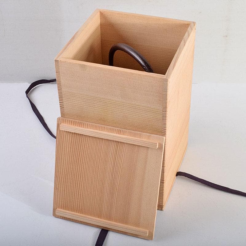 釜師　菊地政光作　万代屋　斑紫銅蓋　鋲打文　鉄瓶　鉄釜　共箱　D　R9420B