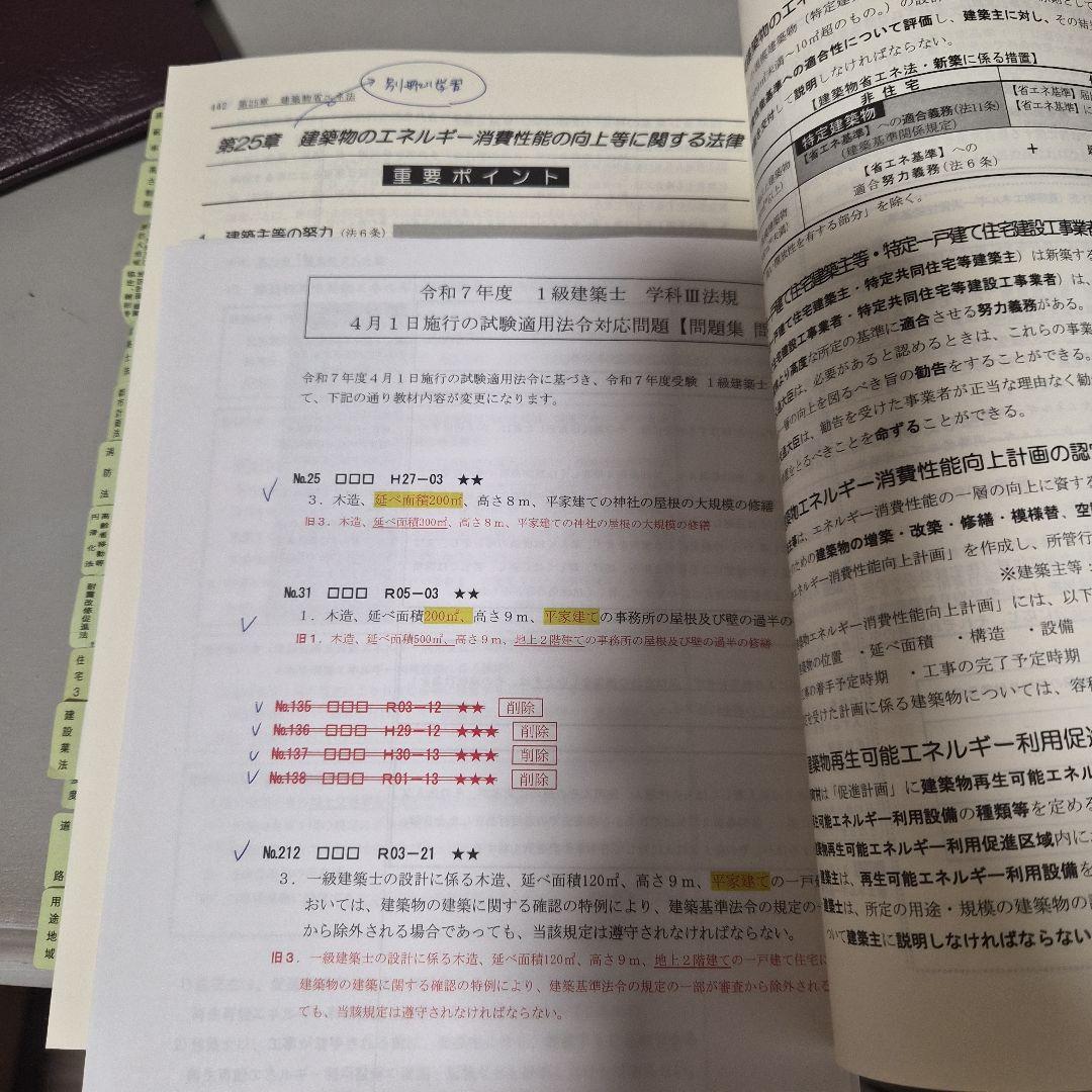 最新　令和7年　総合資格学院1級建築士試験対策