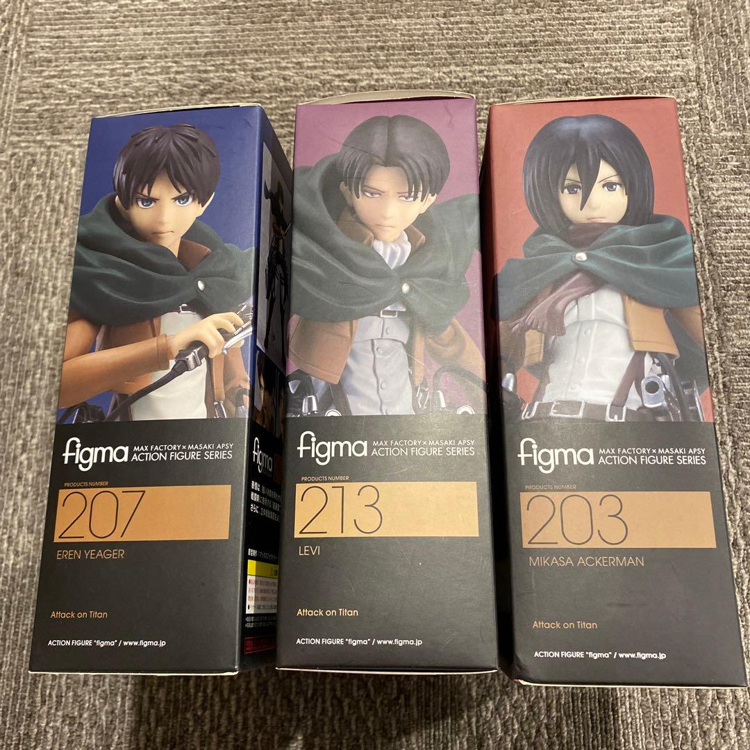 進撃の巨人 figma フィギュア エレン・イェーガー リヴァイ 兵長 ミカサ