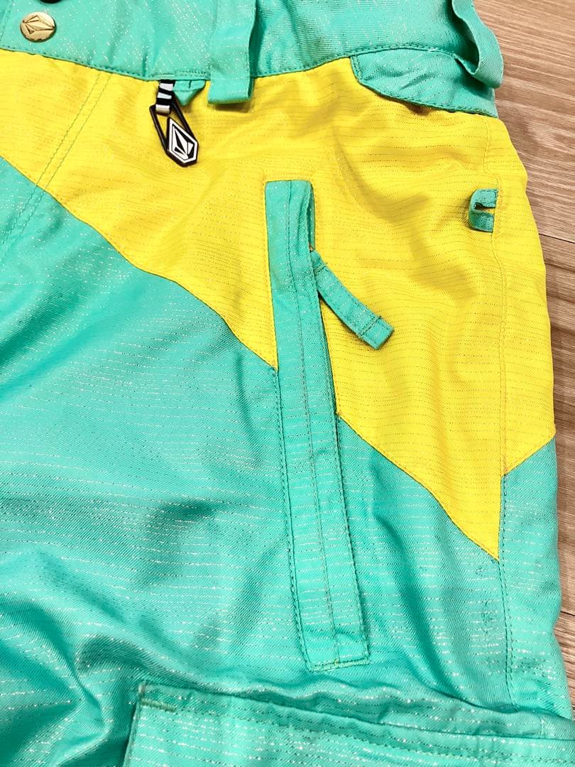 【VOLCOM】スノーボードパンツ M〈ウエスト調節可〉レディース