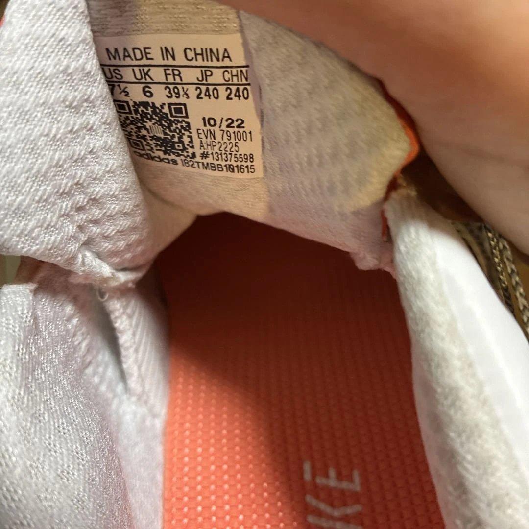 新品未使用！adidas ゴルフシューズ 女性用 ホワイト/オレンジ