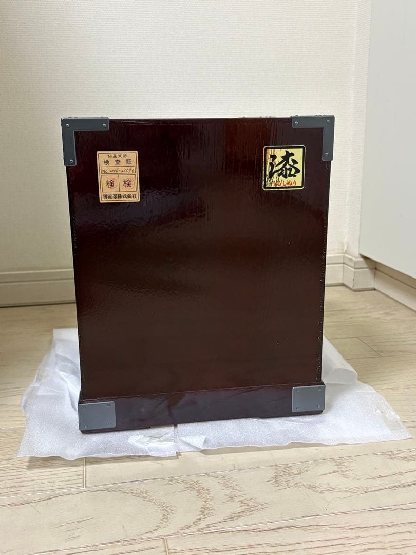 期間限定！　新品未使用　仙台箪笥 牡丹金具 欅産業 船箪笥 小タンス 漆塗り