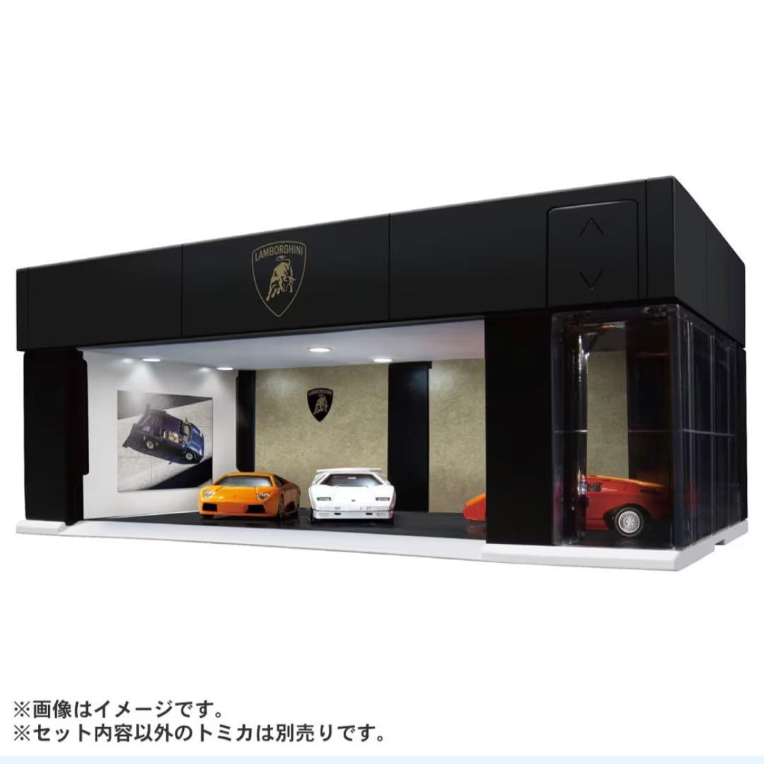【新品】 トミカガレージ 2個セットプレミアムブラックエディションランボルギーニ