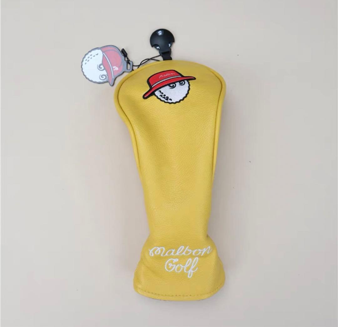 【大人気値下げ新品4点セット】MalbonGolfマルボンゴルフクラブカバー黄色