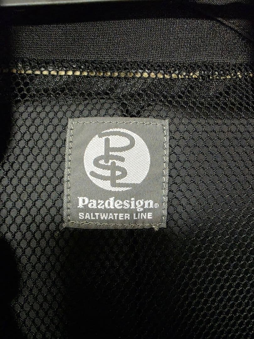 Pazdesign Saltwater Line フィッシングベスト ブラック