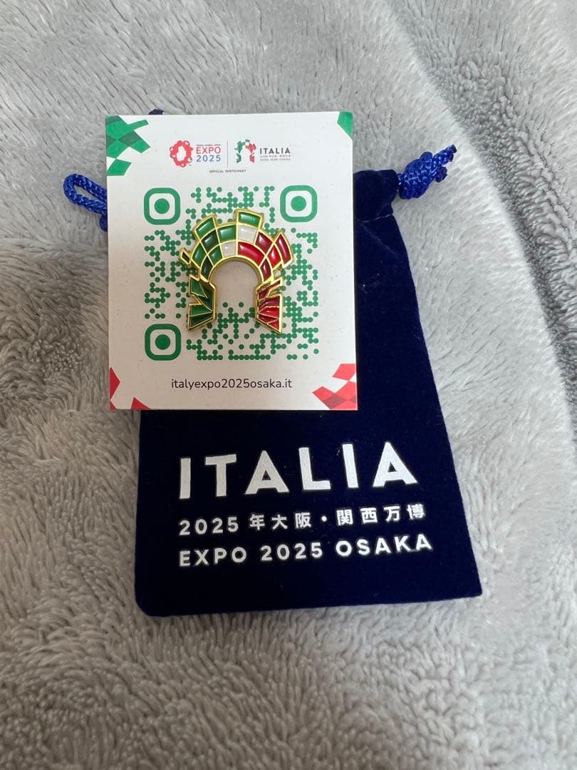 【新品非売品】EXPO大阪　イタリア館　ピンバッチ2種セット