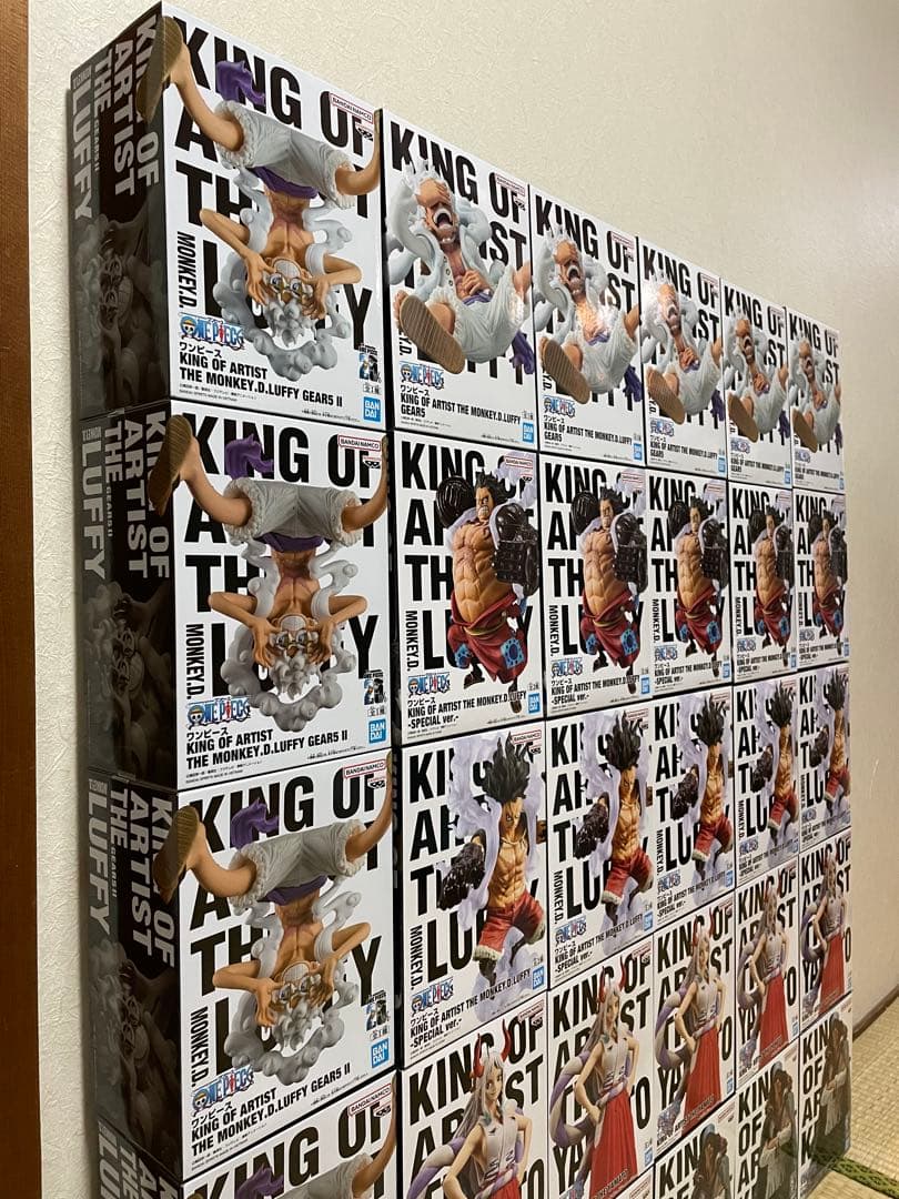 ワンピース フィギュア KING OF ARTIST ニカ ルフィ30個