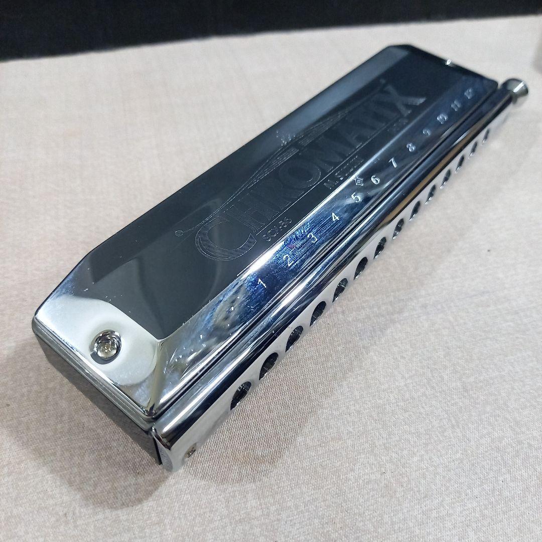 美品◎SUZUKI スズキ SCX-56 クロマチックハーモニカ 14穴56音