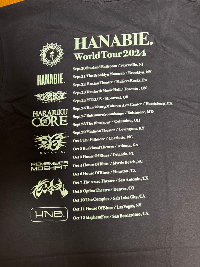 花冷え。 World Tour 2024 Tシャツ
