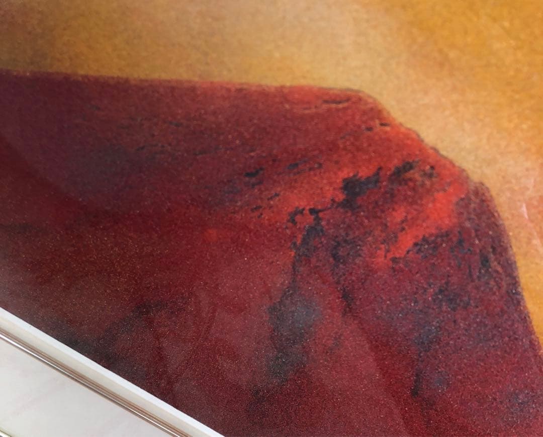 富士山 輪島塗 絵画 金属フレーム付き