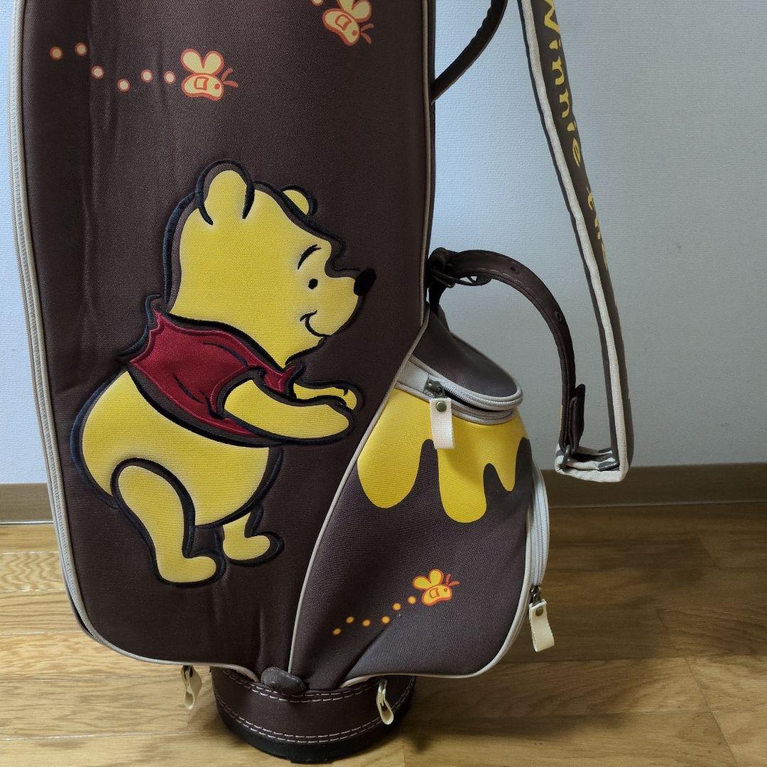 初心者用クラブとボール付き　プーさんキャディーバック