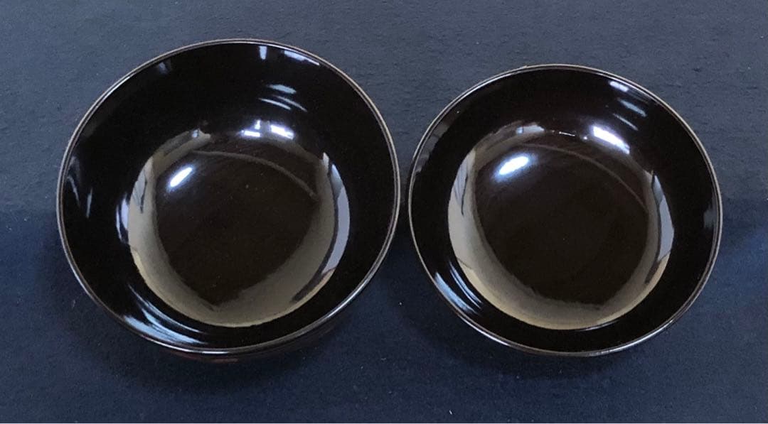 《R》懐石 黒塗 金線模様 吸物椀6客 克己作 木製漆器 共箱 260128く2
