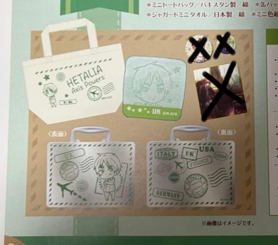 【欠品あり】ヘタリア おでかけセット イギリス②