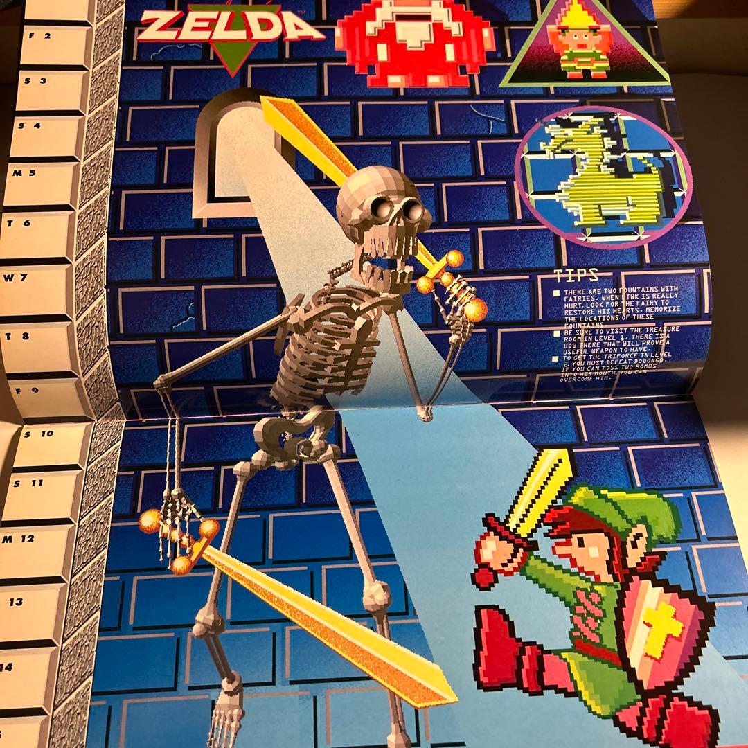 「任天堂1990カレンダー」スーパーマリオ　ゼルダの伝説　メトロイドパルテナの鏡
