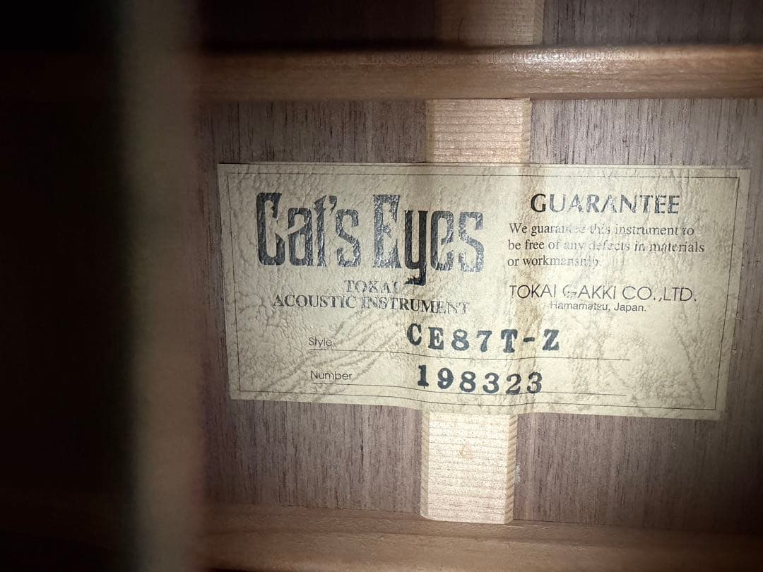 アコースティックギター【中古】Cat's Eyes CE87 T-Z