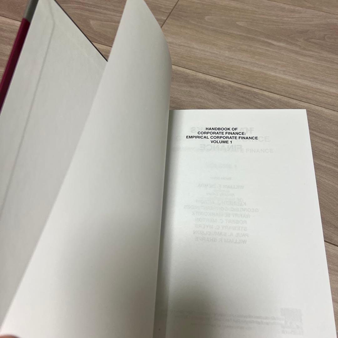 ビジネス・経済 Handbook of Corporate Finance, Volume1