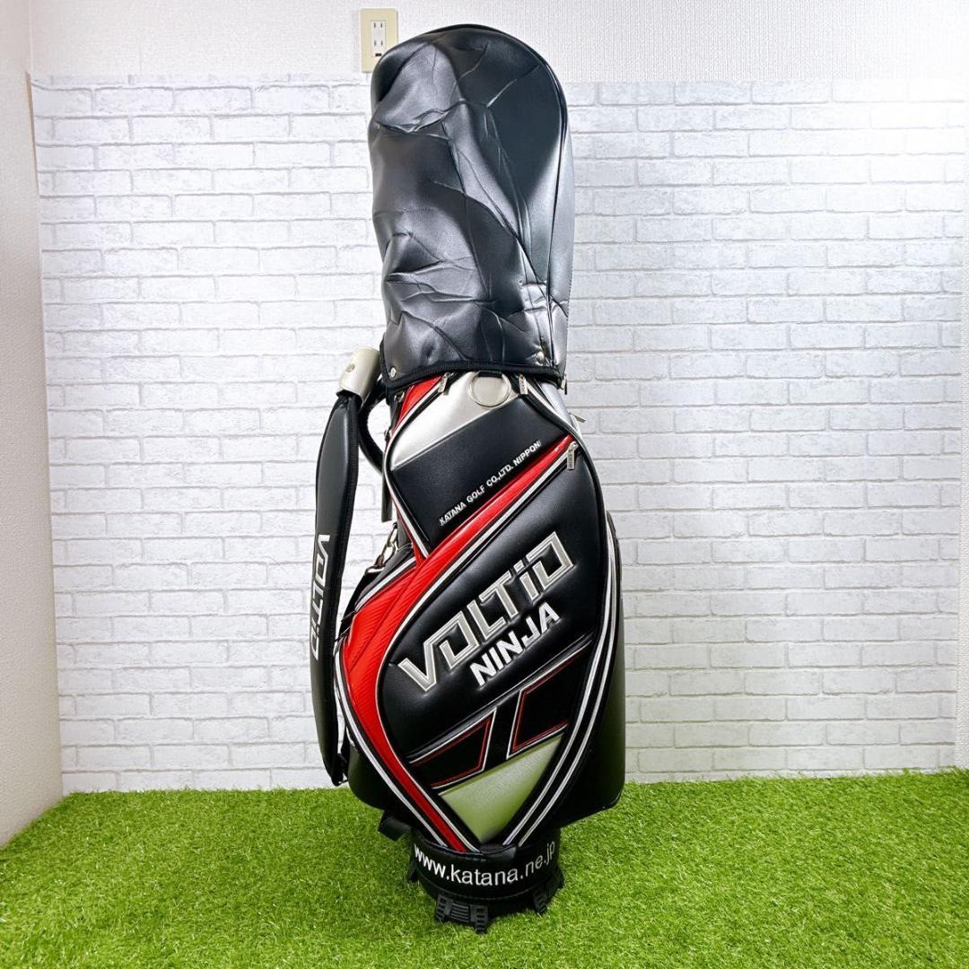 VOLTIO NINJA キャディバッグ ブラック×レッド×シルバー 未使用品