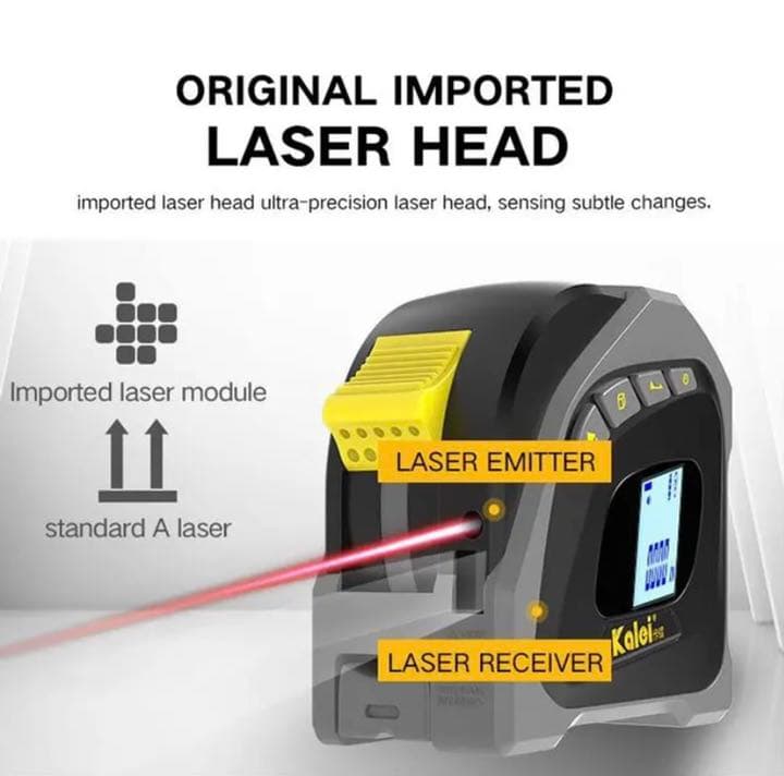 高精度 Convex 卷尺 卷尺 卷尺 距离 测量工具 1台2用 数码 USB