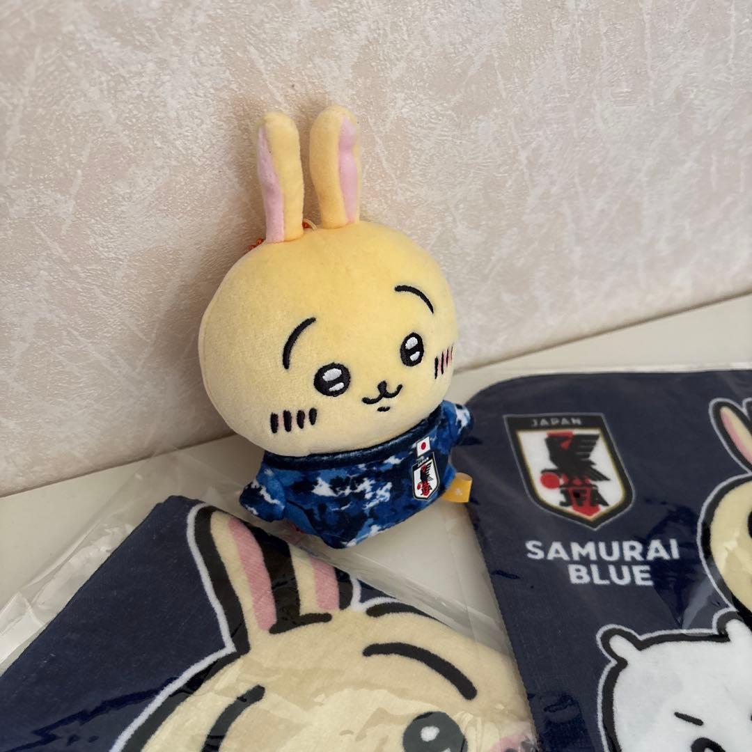 【限定値下げ】ちいかわ サッカー　サムライブルー ぬいぐるみ（限定品）