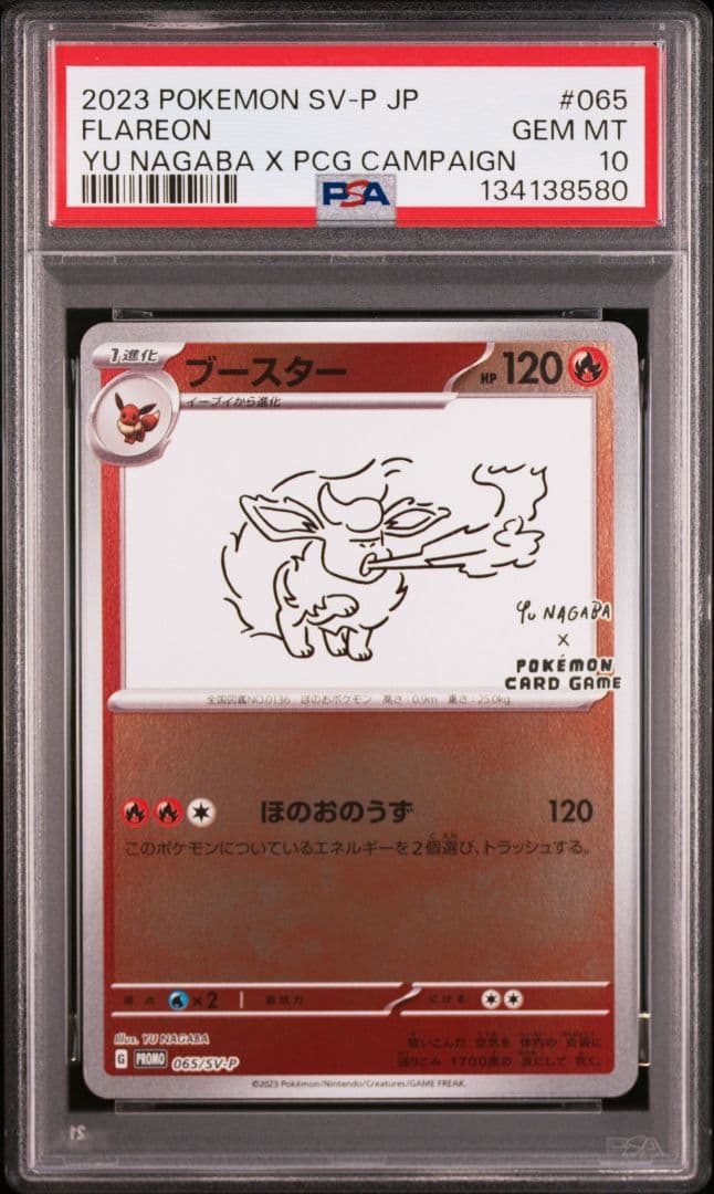 新ケース YU NAGABA ブイズ9種+ピカチュウ PSA10 10連番