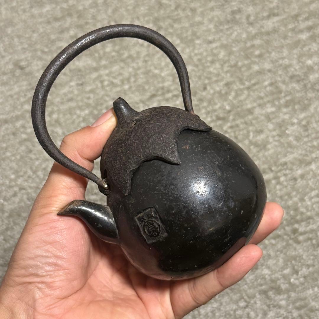 鉄瓶 なす 茄子型 急須 ミニ ナス 鉄器