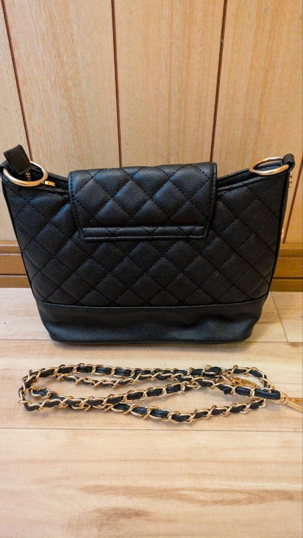 CHANEL ブラック ショルダーバッグ キルティング2way