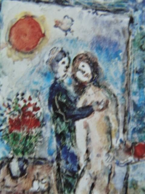 マルク・シャガール【ARTIST PAINTING THE LOVERS】