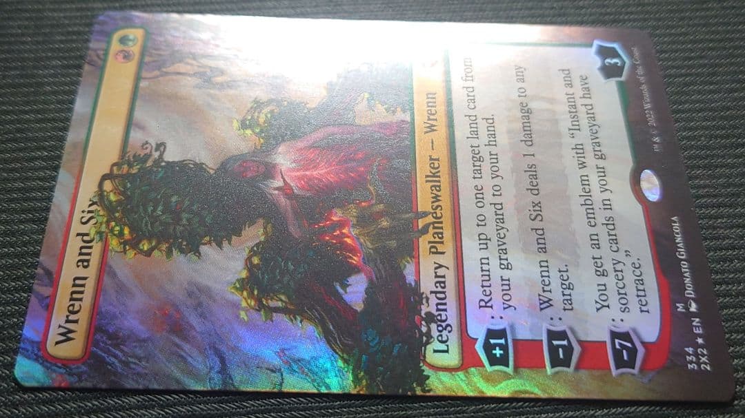 mtg 英語版 ボーダーレス FOIL レンと6番 2x2