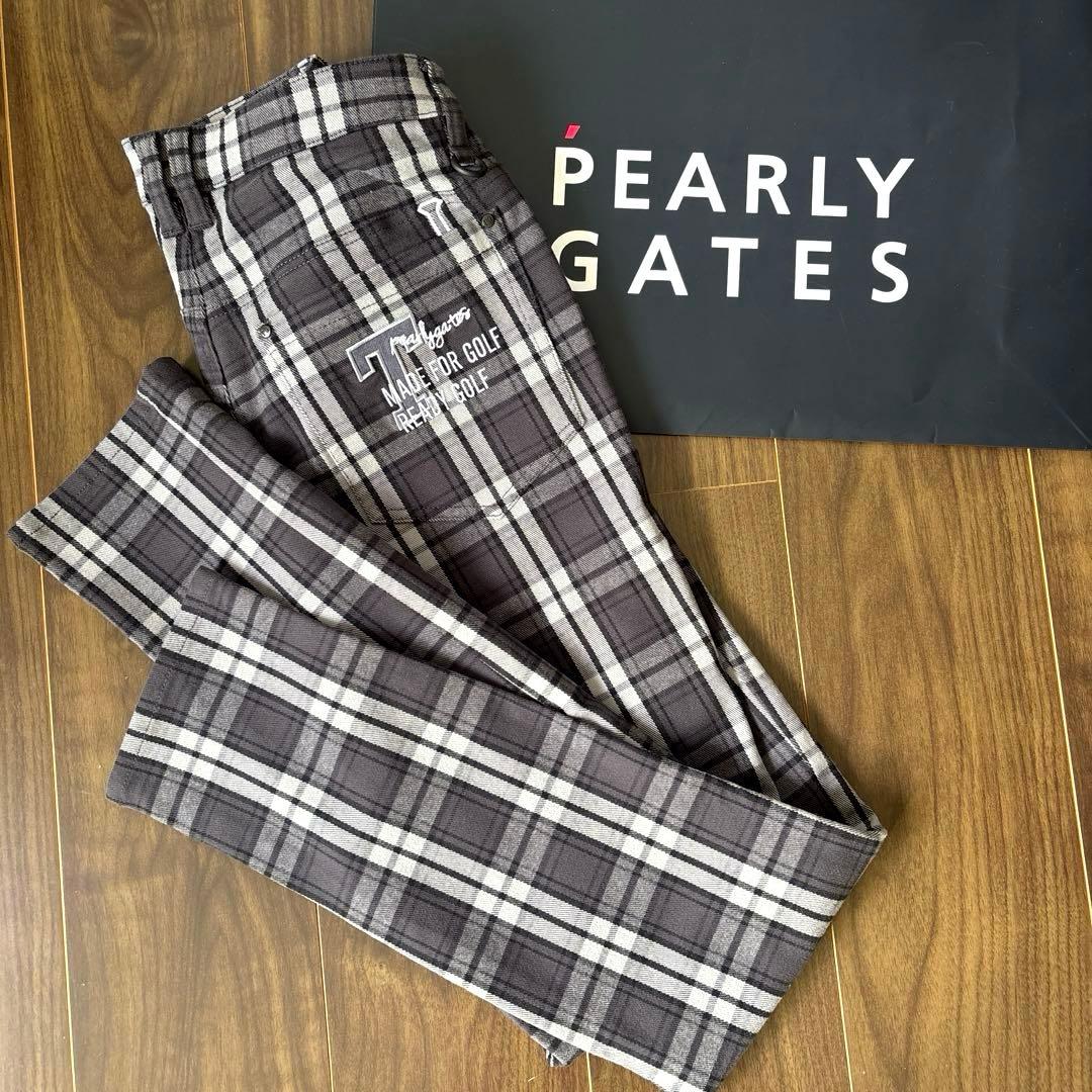 新品♪29.800円　PEARLY GATES チェック柄 ゴルフパンツ　１M