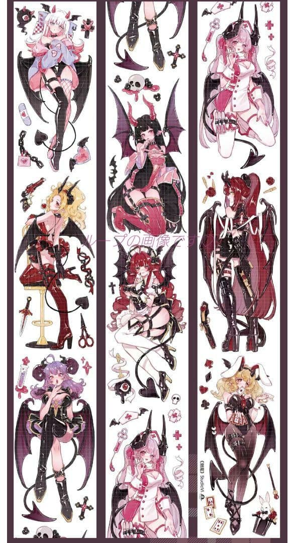 再販☆SALE☆J256＃魅魔(贝壳光)切り売り海外人物マステ女の子