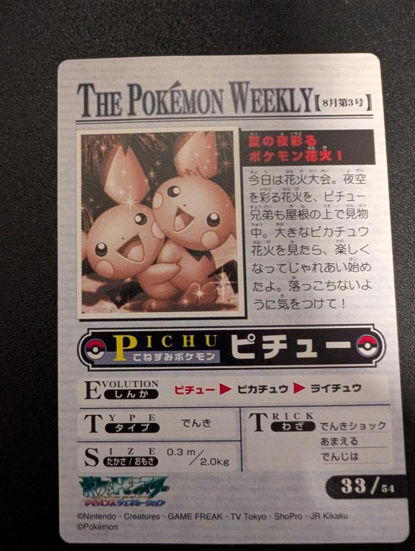 ThePokemonWeekly No,33「夏の夜彩るポケモン花火」