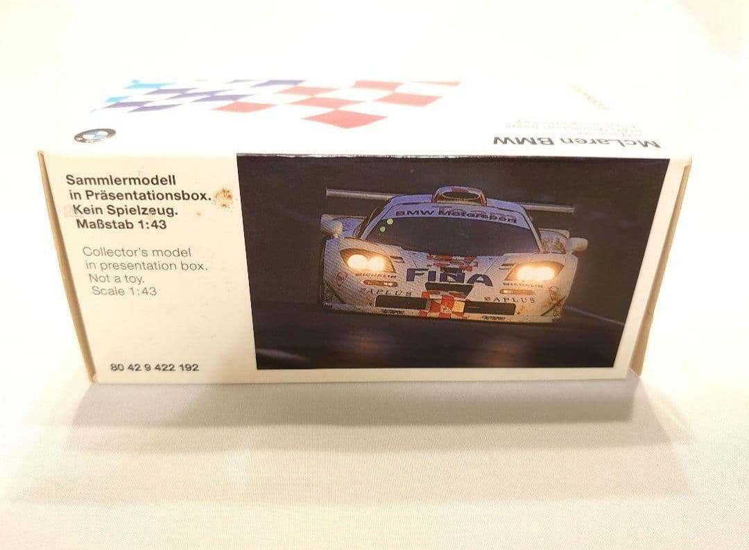 ミニチャンプス　希少　McLaren F1 GTR LM　ディーラーモデル
