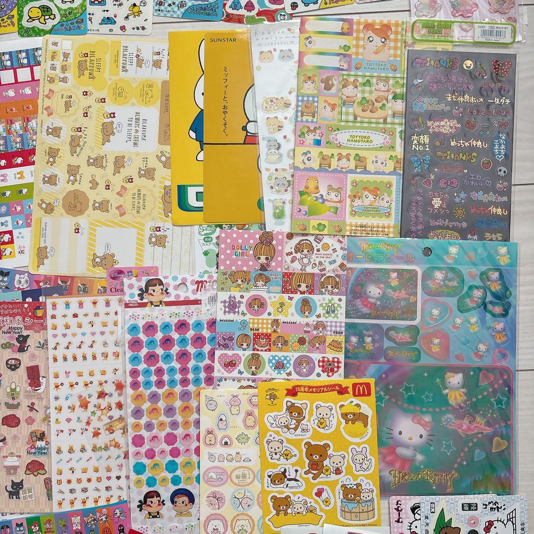 【まとめ売り】キャラクターシール♡平成レトロ　当時物