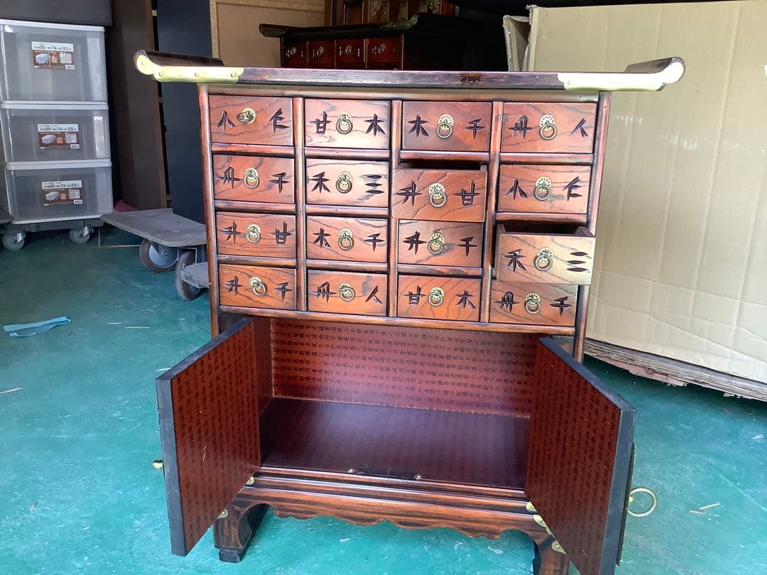 [z692]薬箪笥　アンティーク家具　李朝