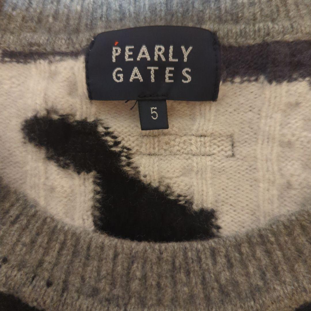 PEARLY GATES 迷彩柄 ニットセーター サイズ5　定価42000円