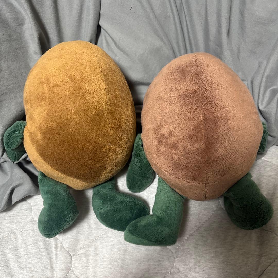 Zespri キウイブラザーズ 中サイズぬいぐるみ グリーン＆ゴールド2体セット