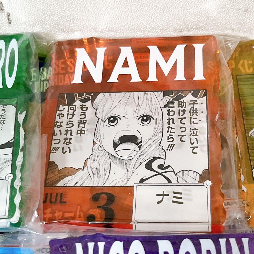 ワンピース　ベースショップくじ　アクリルブロック　麦わらの一味　10種類セット
