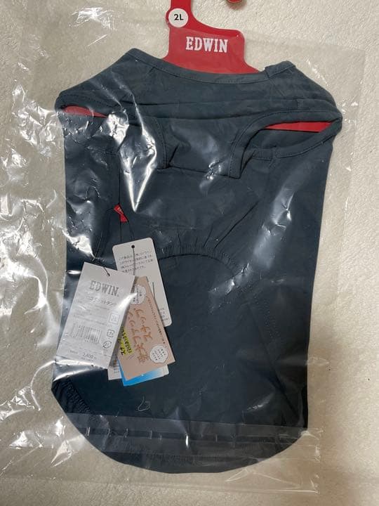 ④犬用 服(2L)ネイビー　新品　未使用　タグ付き　EDWIN（エドウイン）