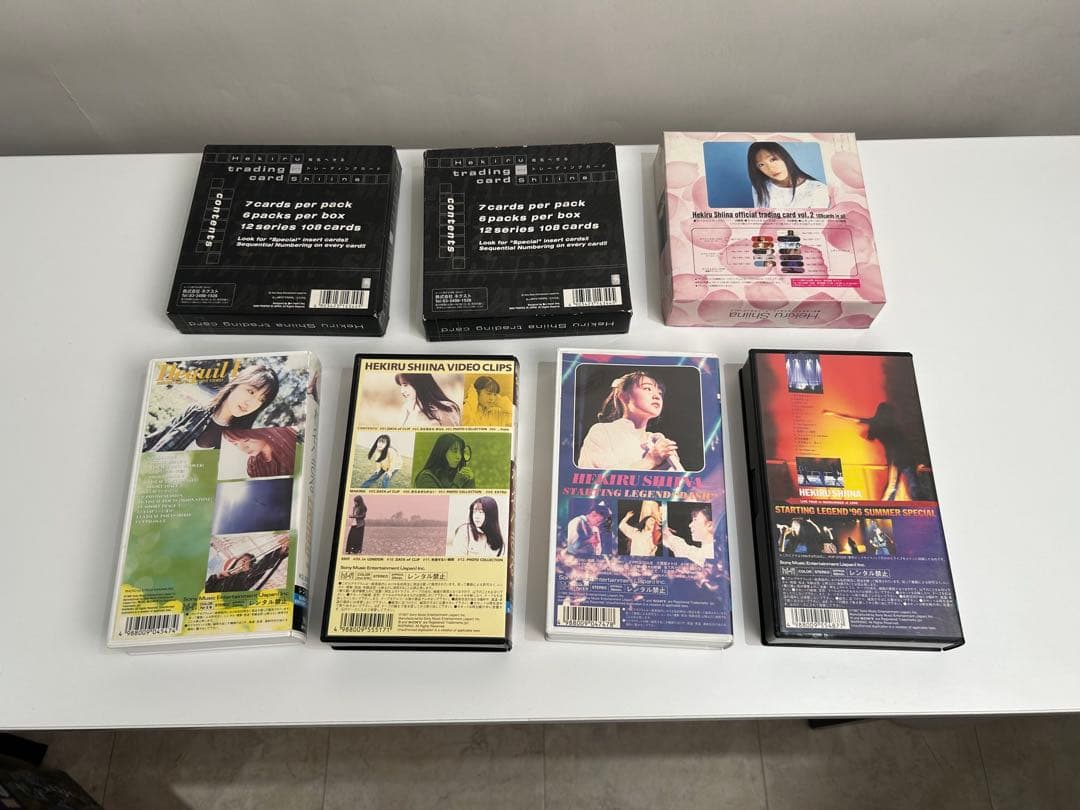 椎名へきる　トレーディングカード3BOX ビデオ4本　セット