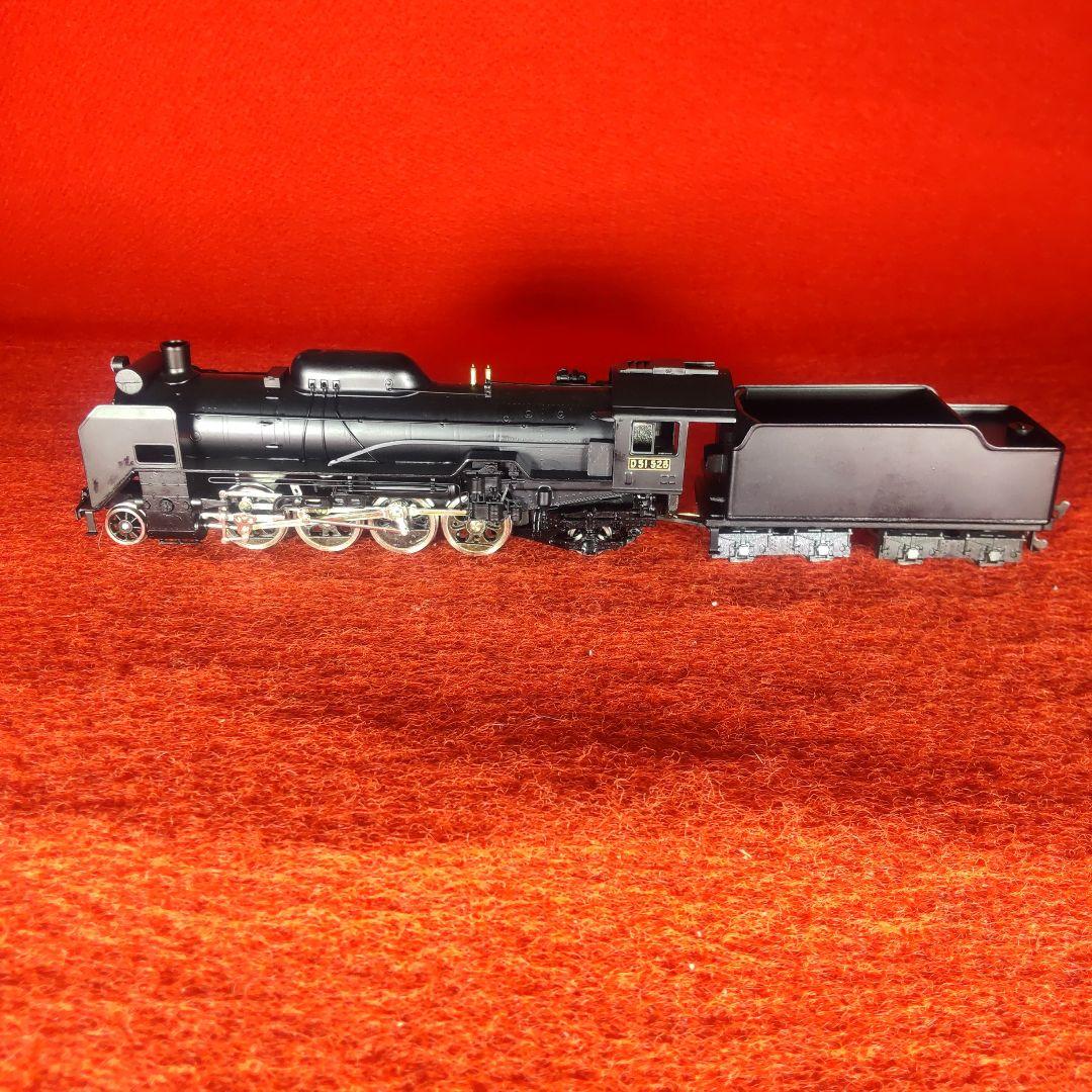 Ｄ51、アダチ、美品、動作確認済み、蒸気機関車、HOゲージ