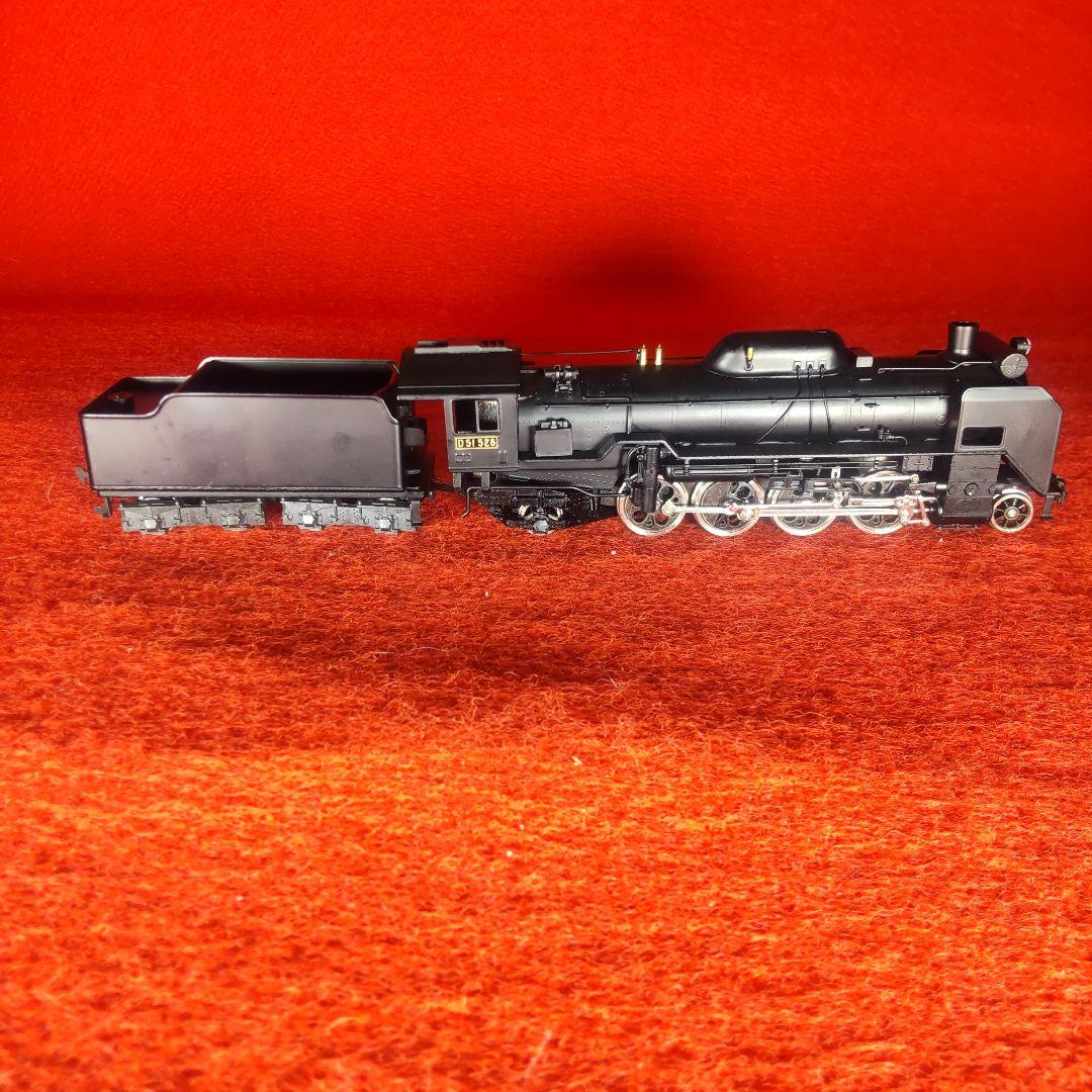 Ｄ51、アダチ、美品、動作確認済み、蒸気機関車、HOゲージ