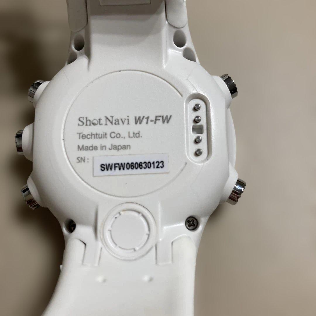 新品Shot Navi W1-FW GPSゴルフウォッチ ホワイト