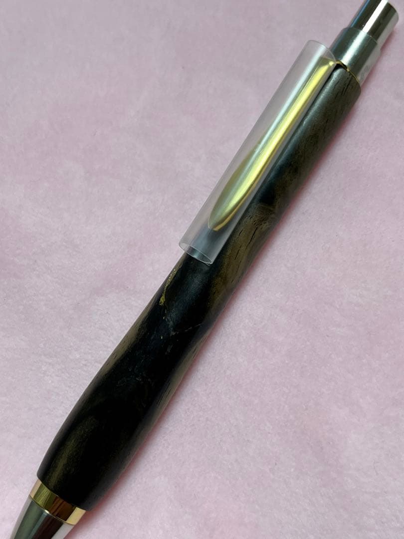 ウッドペンクラフト　ボールペン　サスティナブルウッド　黒柿