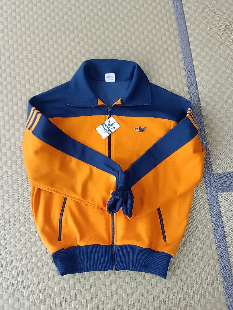 adidas ジャージ上下セット サイズ2 オレンジ/ネイビー