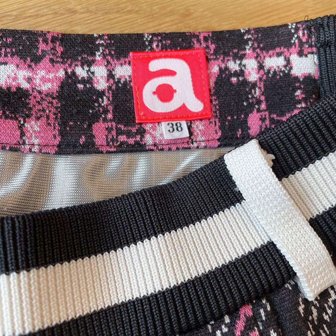 【美品】アルチビオ archivio セットアップ ピンクチェック 38